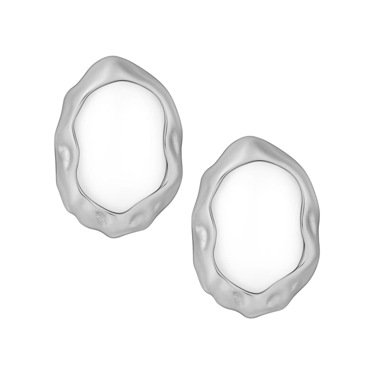 Urbanti Stainless Steel Laurel Stud Earrings