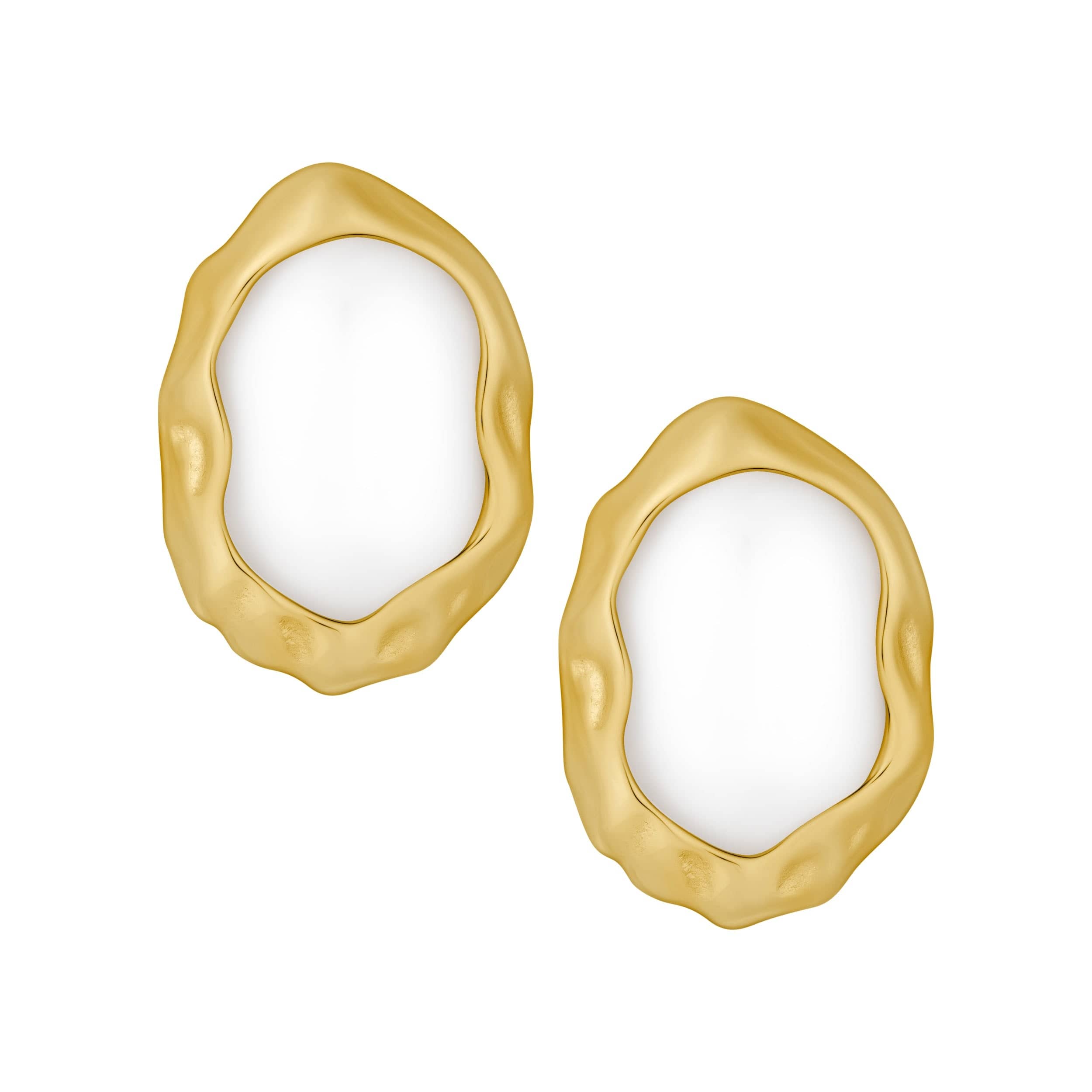 Urbanti Stainless Steel Laurel Stud Earrings