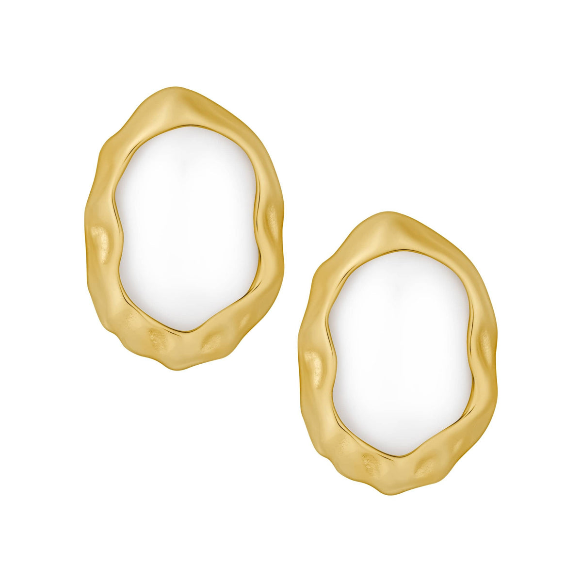 Urbanti Stainless Steel Laurel Stud Earrings