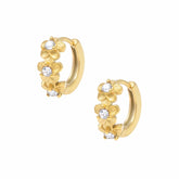 Urbanti Stainless Steel Lavender Hoop Earrings