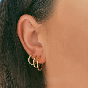 Urbanti Stainless Steel Layla Hoop Earrings