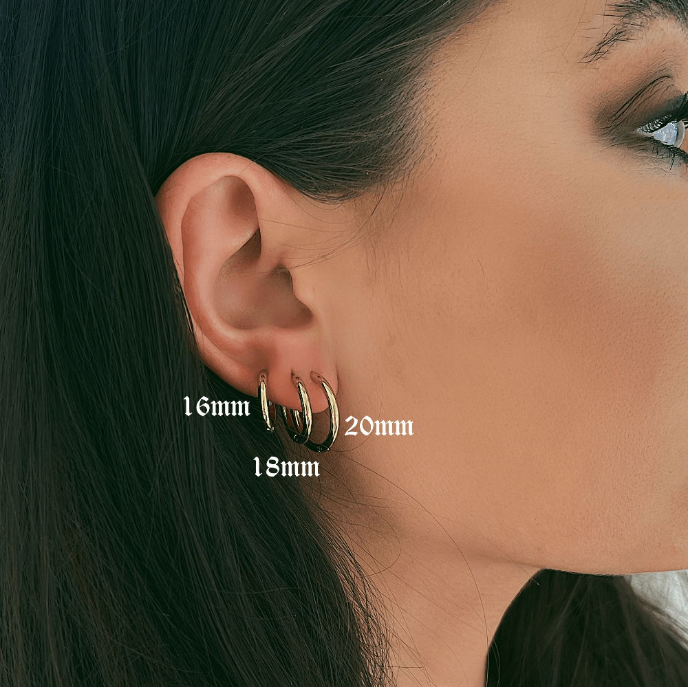 Urbanti Stainless Steel Layla Hoop Earrings