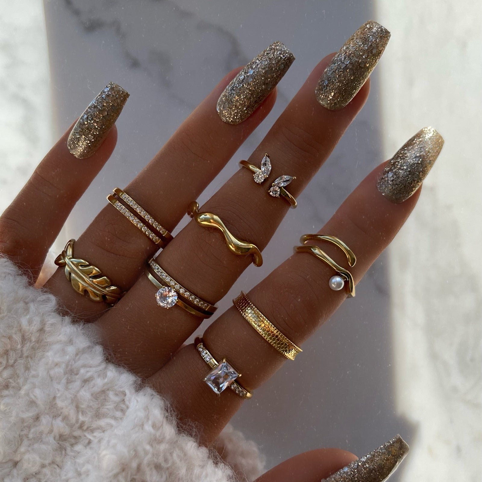 Urbanti Stainless Steel Leah Ring