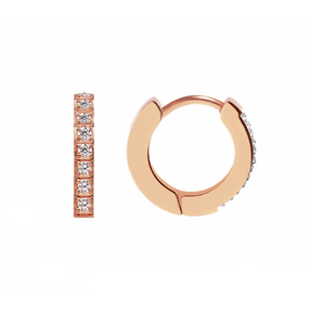 Urbanti Stainless Steel Lexi Huggie Hoop Earrings