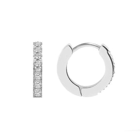 Urbanti Stainless Steel Lexi Huggie Hoop Earrings