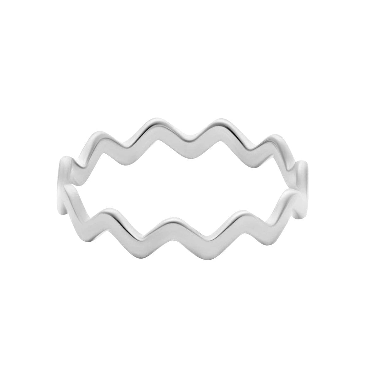 Urbanti Stainless Steel Libby Ring Silver / US 4 / UK H / EUR 46 / (xxsmall)
