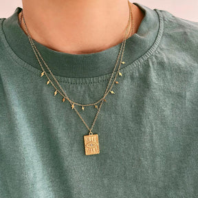 Urbanti Stainless Steel Lightning Bolt Necklace