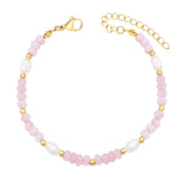Urbanti Stainless Steel Lila Pearl Bracelet