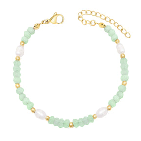 Urbanti Stainless Steel Lila Pearl Bracelet