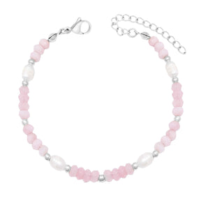 Urbanti Stainless Steel Lila Pearl Bracelet
