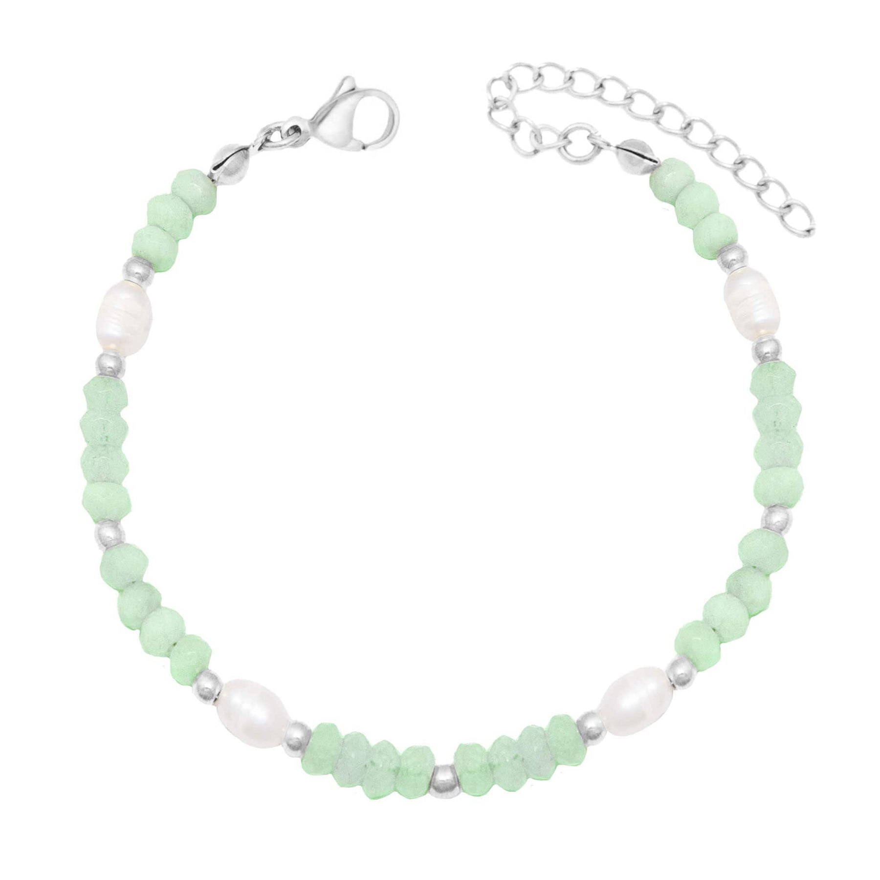 Urbanti Stainless Steel Lila Pearl Bracelet