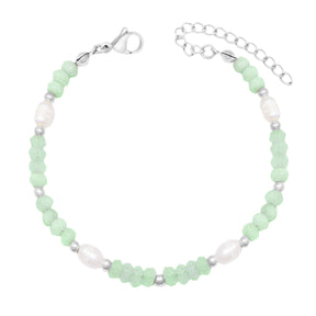Urbanti Stainless Steel Lila Pearl Bracelet
