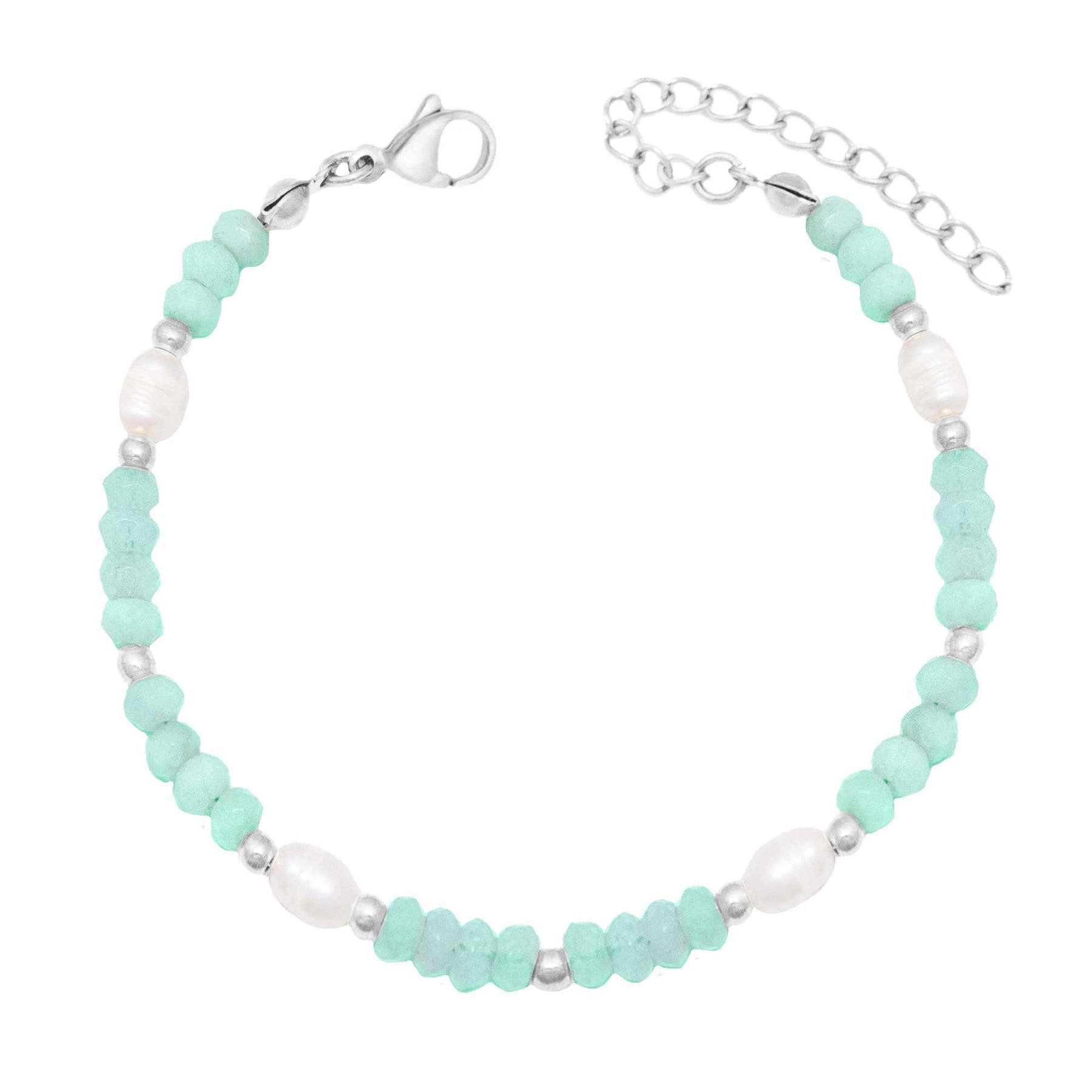 Urbanti Stainless Steel Lila Pearl Bracelet