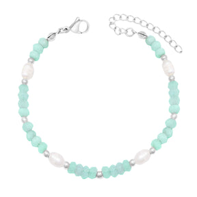 Urbanti Stainless Steel Lila Pearl Bracelet