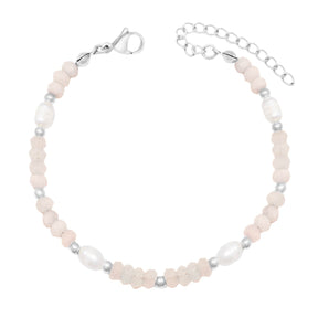 Urbanti Stainless Steel Lila Pearl Bracelet