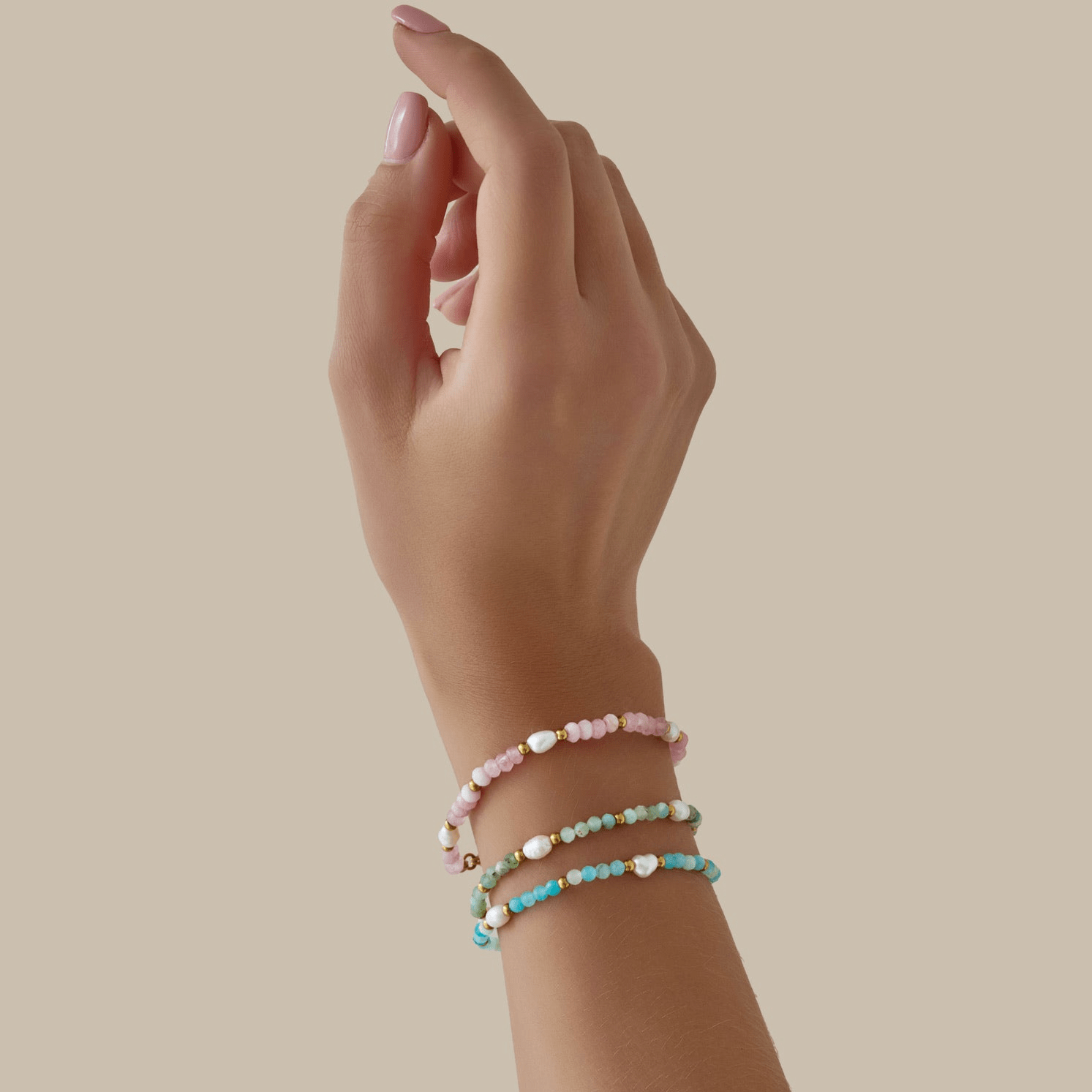 Urbanti Stainless Steel Lila Pearl Bracelet