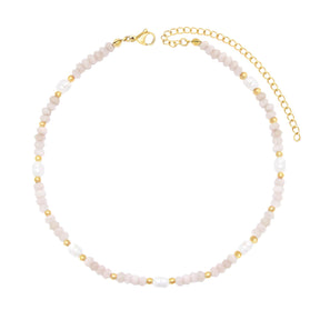 Urbanti Stainless Steel Lila Pearl Choker