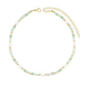 Urbanti Stainless Steel Lila Pearl Choker