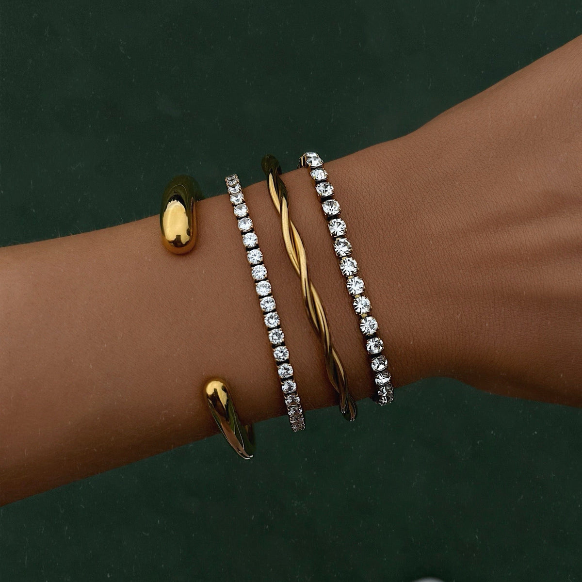 Urbanti Stainless Steel Louise Tennis Bracelet