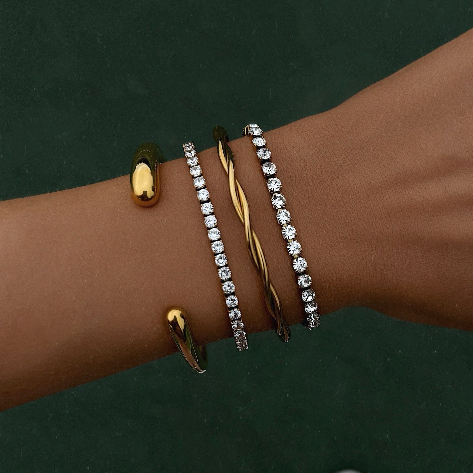 Urbanti Stainless Steel Louise Tennis Bracelet