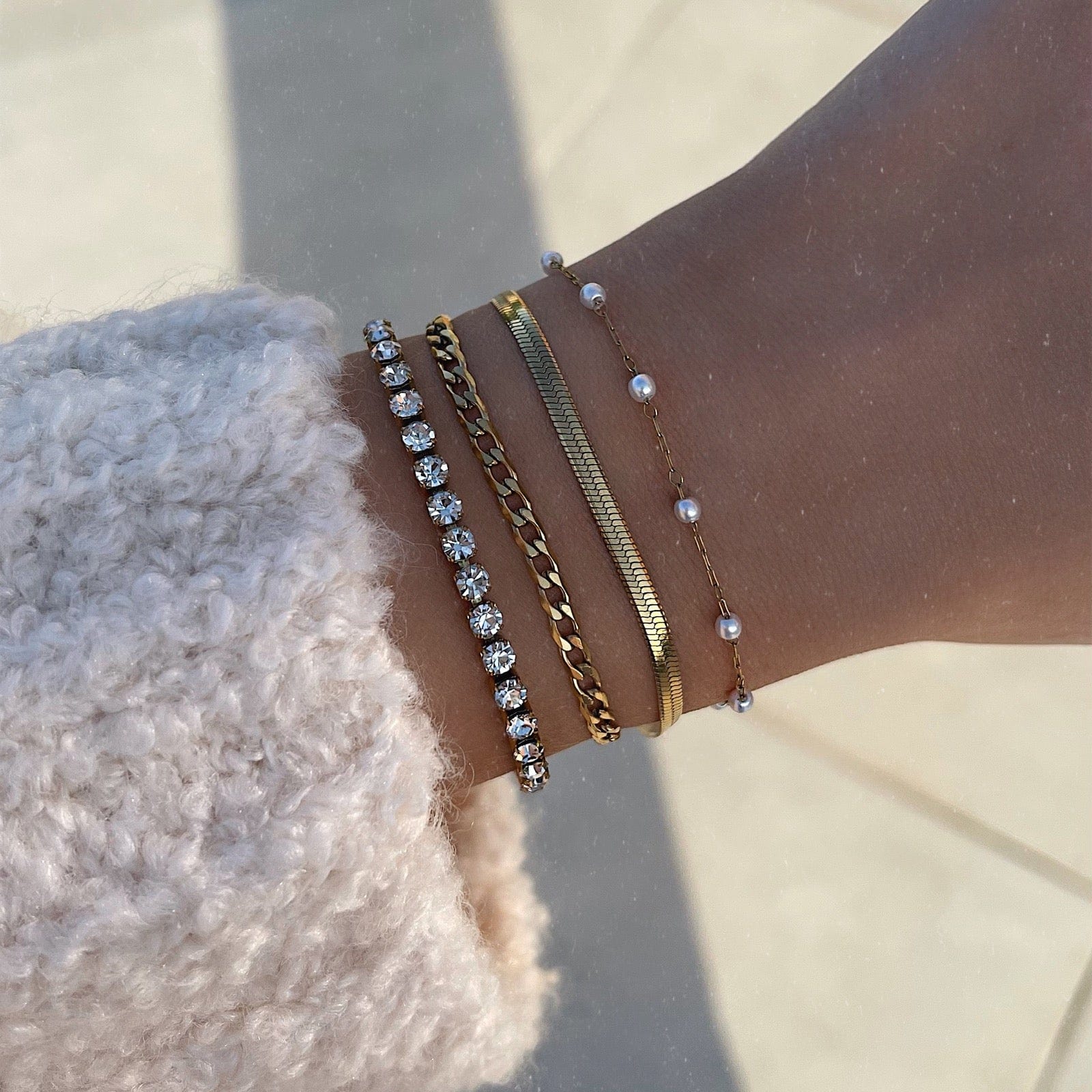 Urbanti Stainless Steel Louise Tennis Bracelet