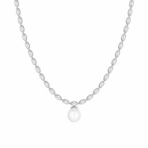 Urbanti Stainless Steel Lover Pearl Necklace