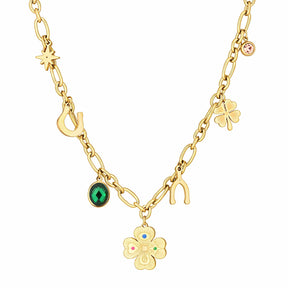 Urbanti Stainless Steel Lucky Girl Syndrome Necklace