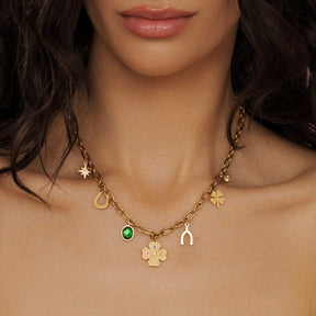 Urbanti Stainless Steel Lucky Girl Syndrome Necklace