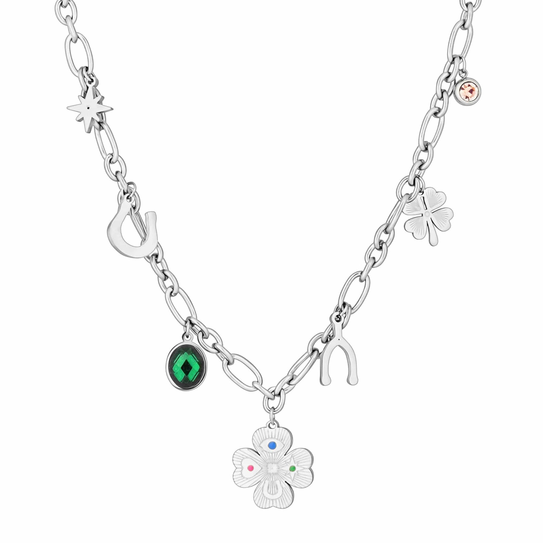 Urbanti Stainless Steel Lucky Girl Syndrome Necklace