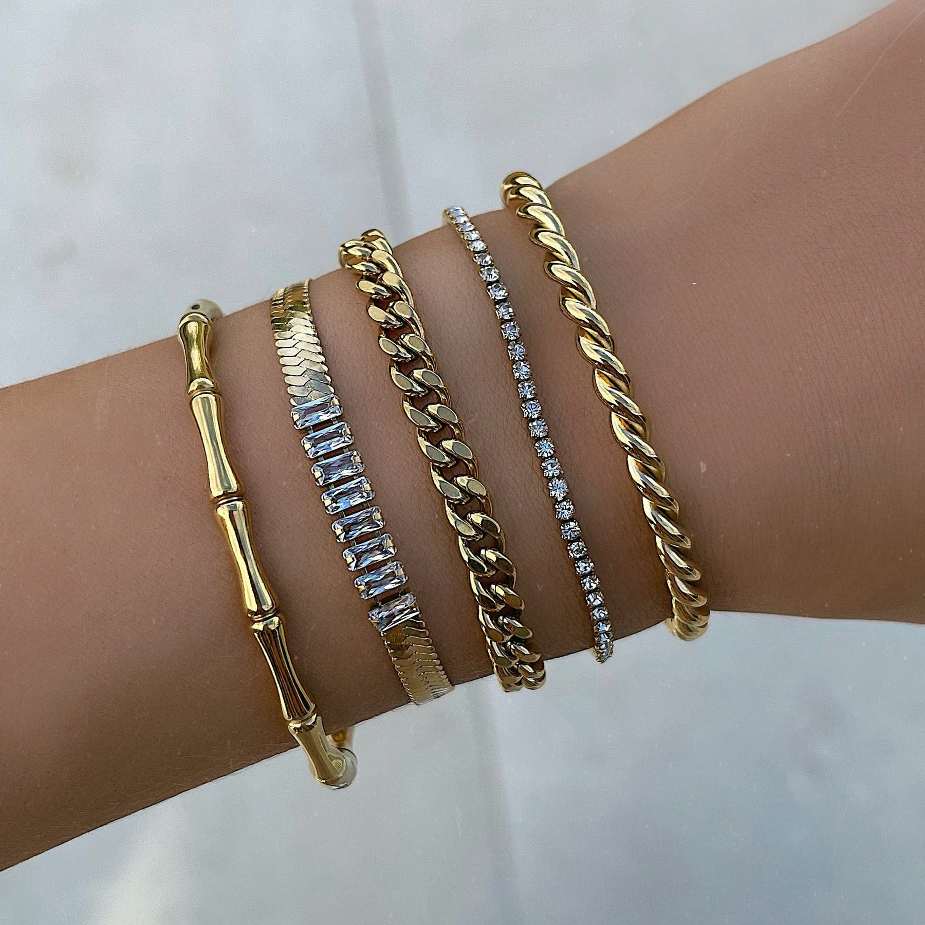 Urbanti Stainless Steel Luella Bracelet Gold