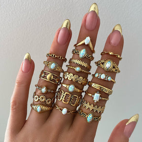 Urbanti Stainless Steel Lumi Opal Ring