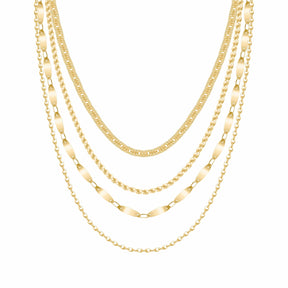 Urbanti Stainless Steel Luva Layered Necklace