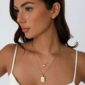 Urbanti Stainless Steel Luxe Initial Necklace