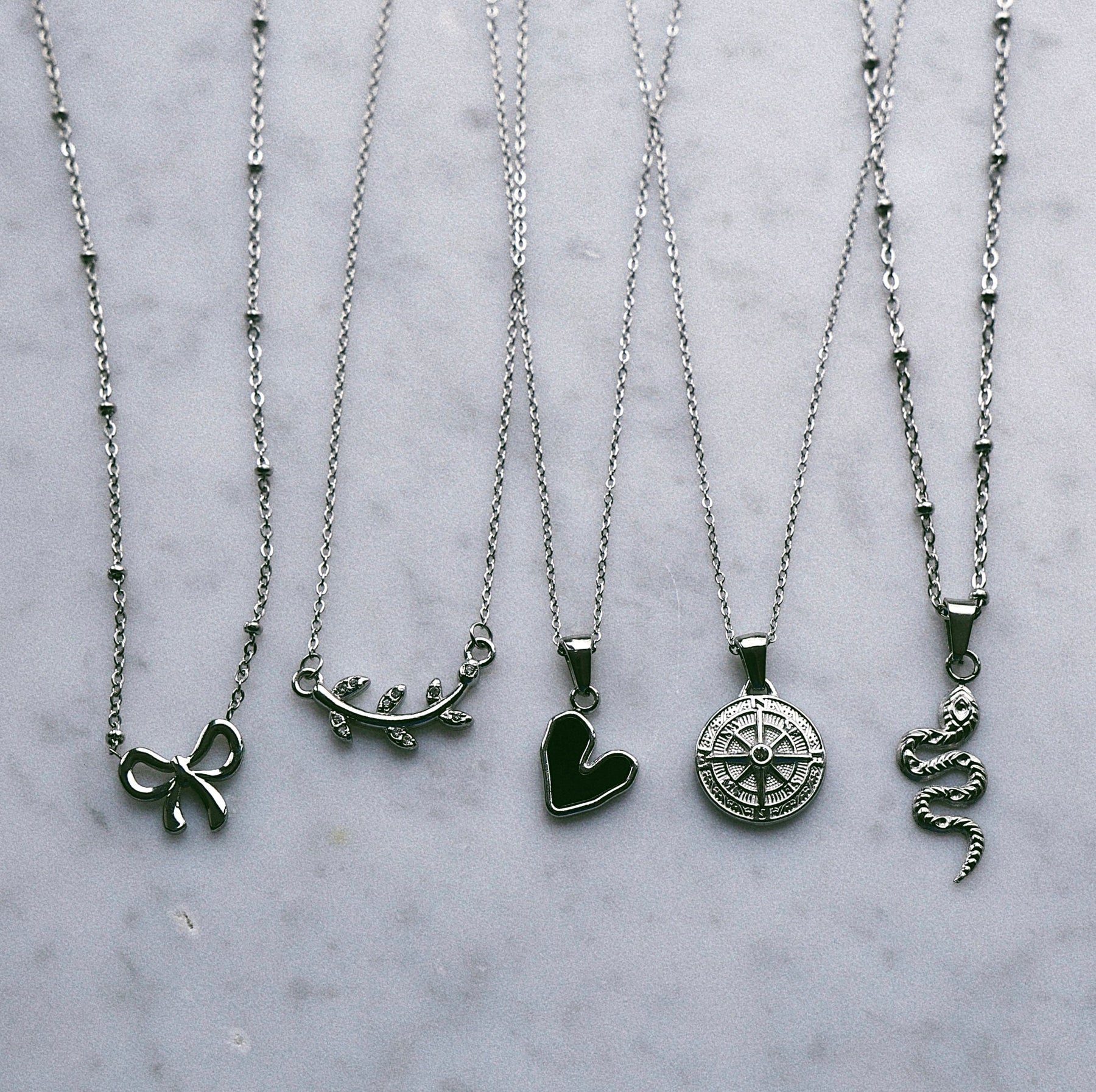 Urbanti Stainless Steel Lyla Bow Necklace