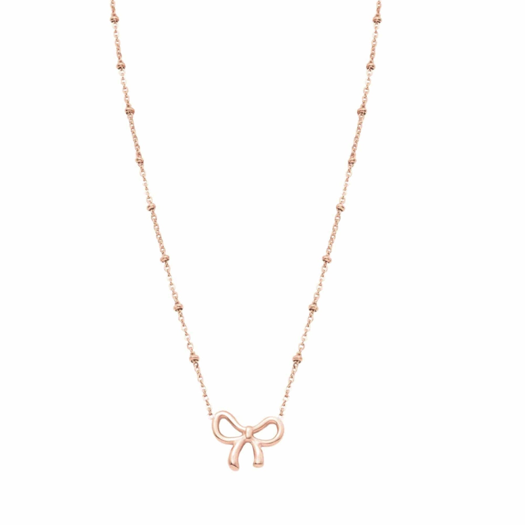 Urbanti Stainless Steel Lyla Bow Necklace
