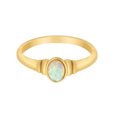 Urbanti Stainless Steel Mabel Opal Ring Gold / US 6 / UK L / EUR 51 (small)