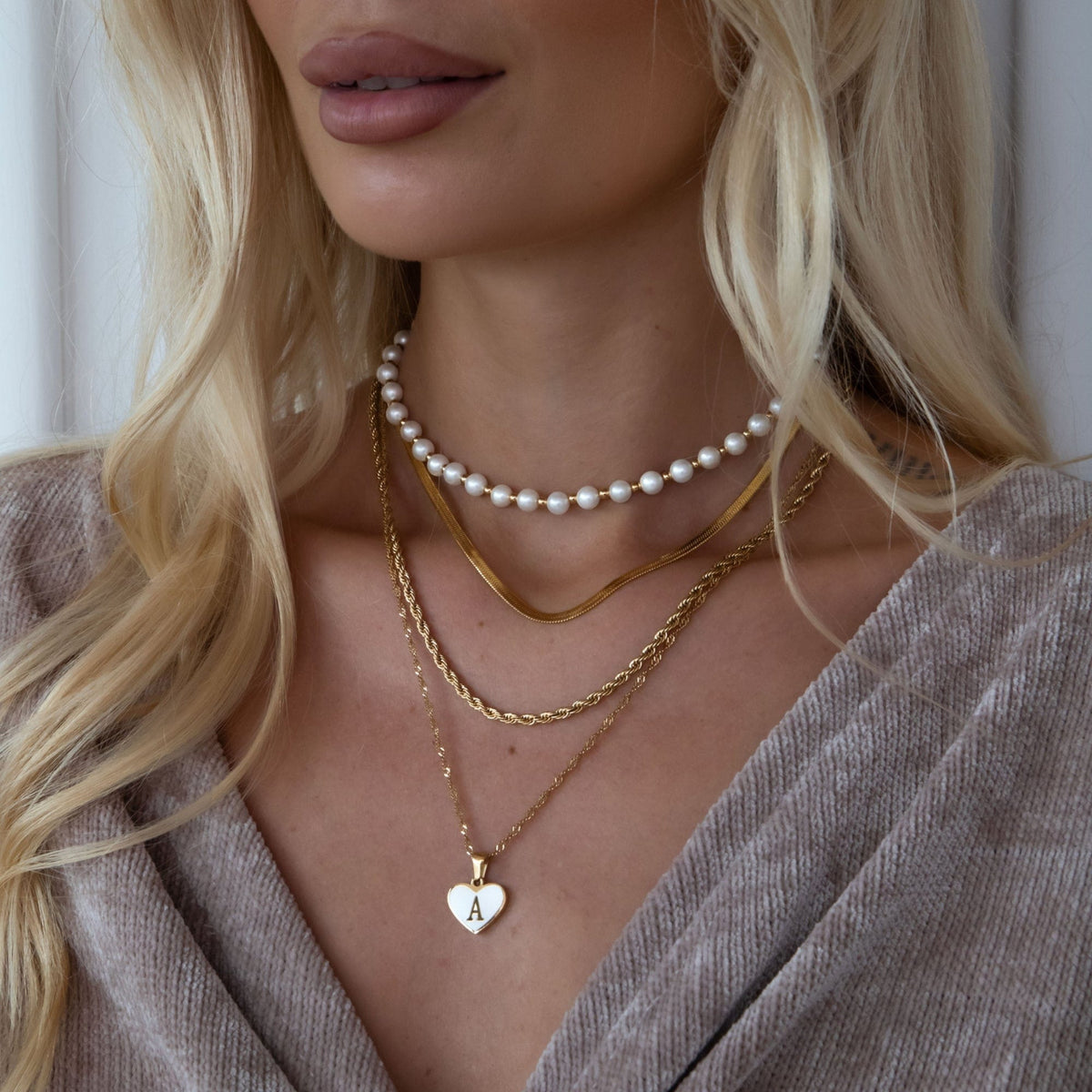 Urbanti Stainless Steel Macy Pearl Choker