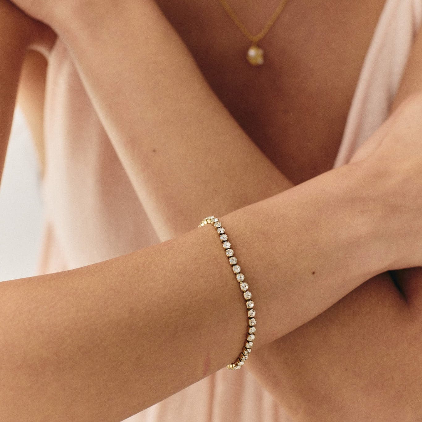 Urbanti Stainless Steel Mademoiselle Tennis Bracelet