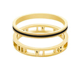 Urbanti Stainless Steel Madison Ring Pair Gold / US 6 / UK L / EUR 51 (small)