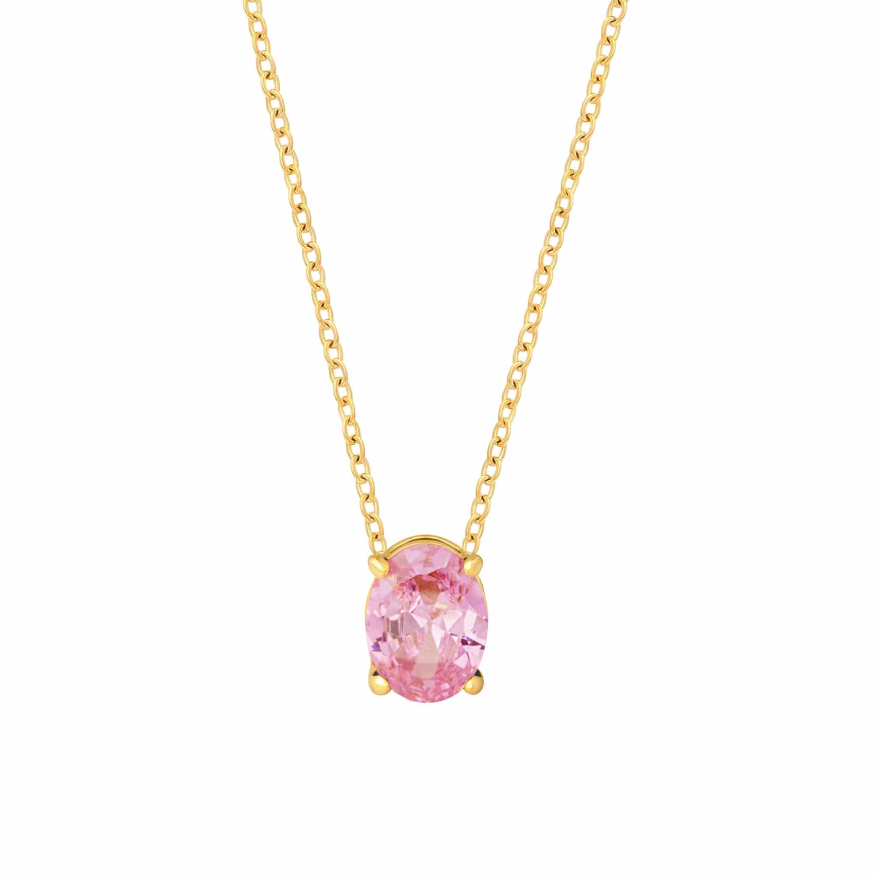 Urbanti Stainless Steel Maia Necklace Gold / Pink