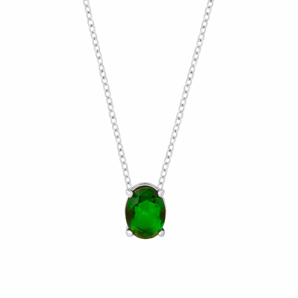 Urbanti Stainless Steel Maia Necklace Silver / Green