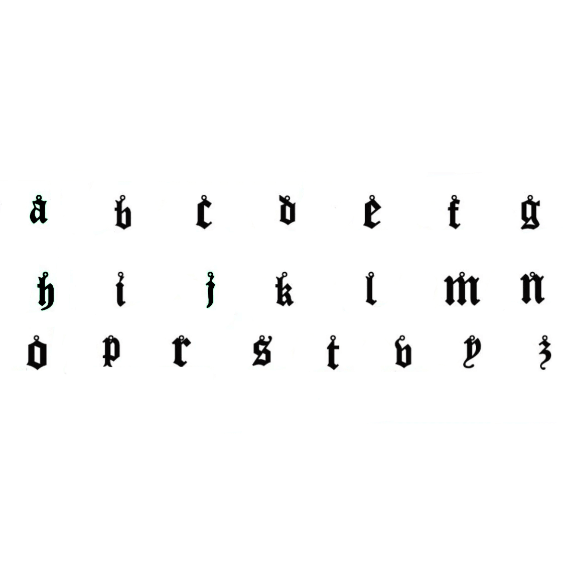 Urbanti Stainless Steel Marella Lowercase Initial Necklace