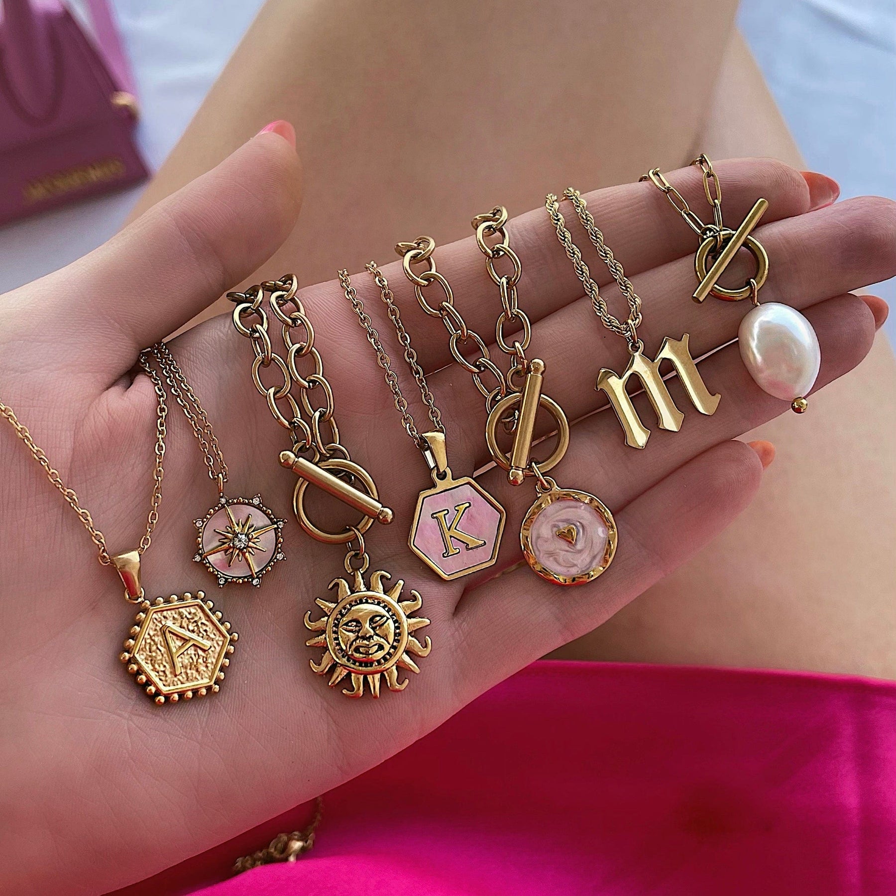 Urbanti Stainless Steel Marella Lowercase Initial Necklace