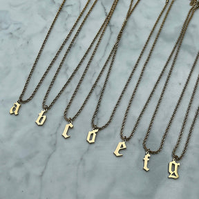 Urbanti Stainless Steel Marella Lowercase Initial Necklace
