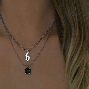 Urbanti Stainless Steel Marella Lowercase Initial Necklace