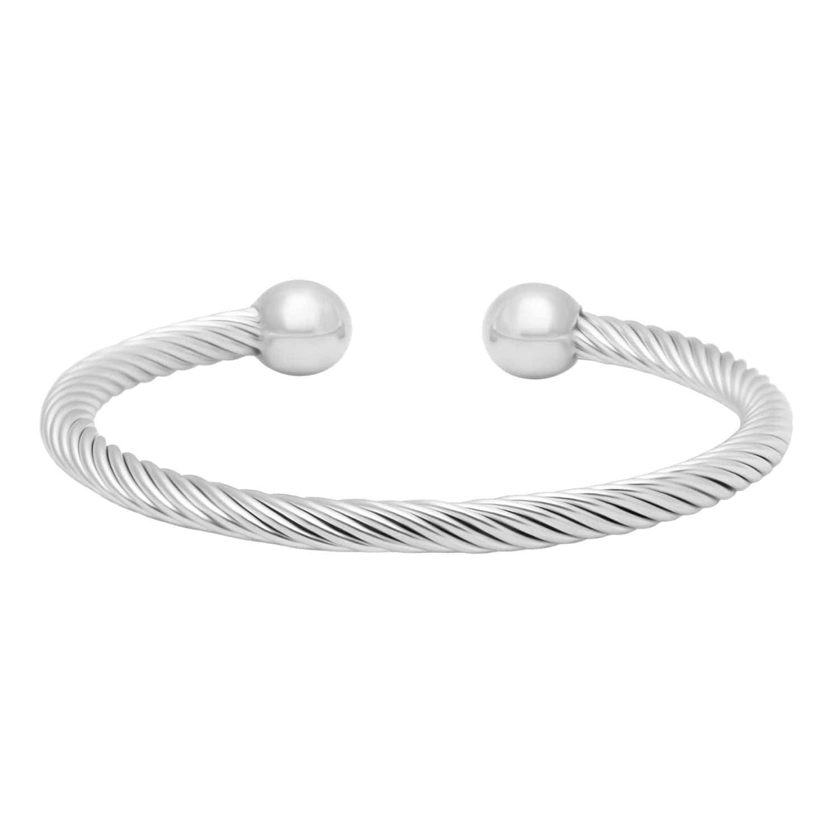 Urbanti Stainless Steel Mariana Cuff Bracelet Silver