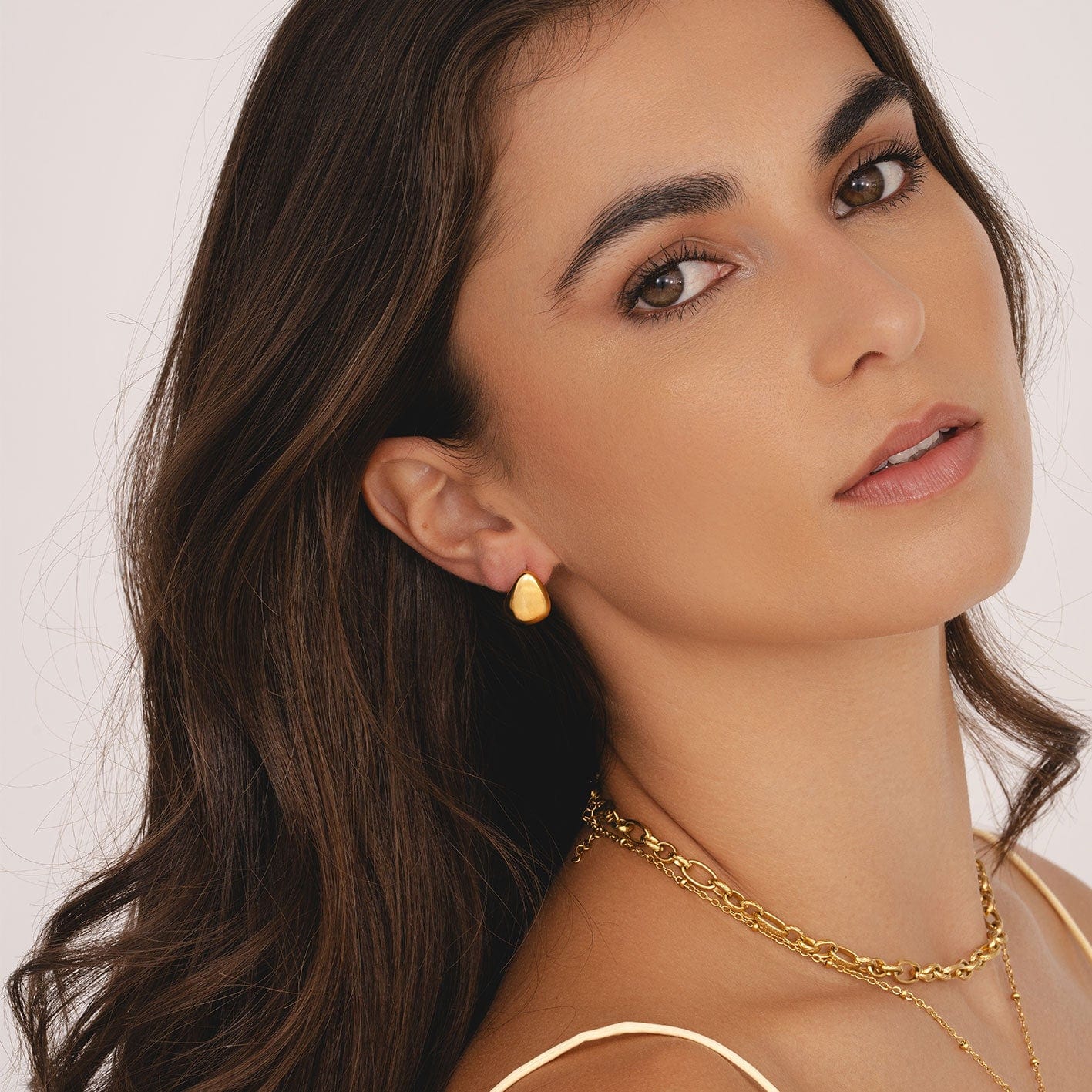 Urbanti Stainless Steel Massina Stud Earrings