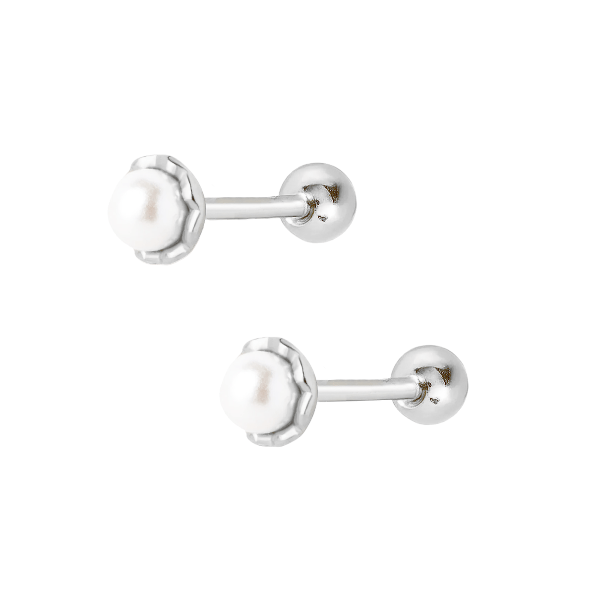 Urbanti Stainless Steel Maya Pearl Stud Earrings