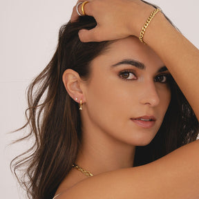 Urbanti Stainless Steel Maya Pearl Stud Earrings