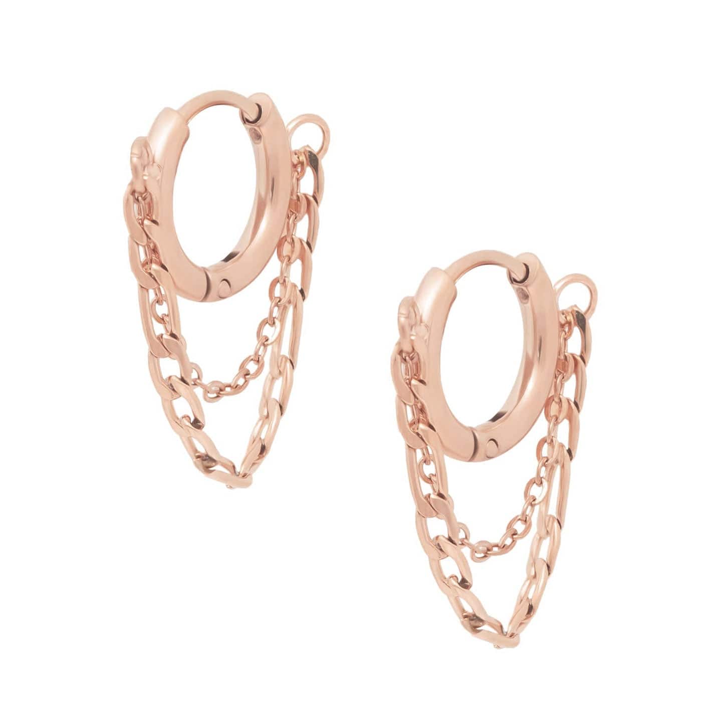 Urbanti Stainless Steel Megan Hoop Earrings